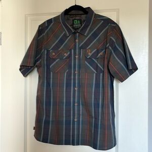 NWOT Nomad Division Brand Men’s Short Sleeve Shirt Plaid Sz XL